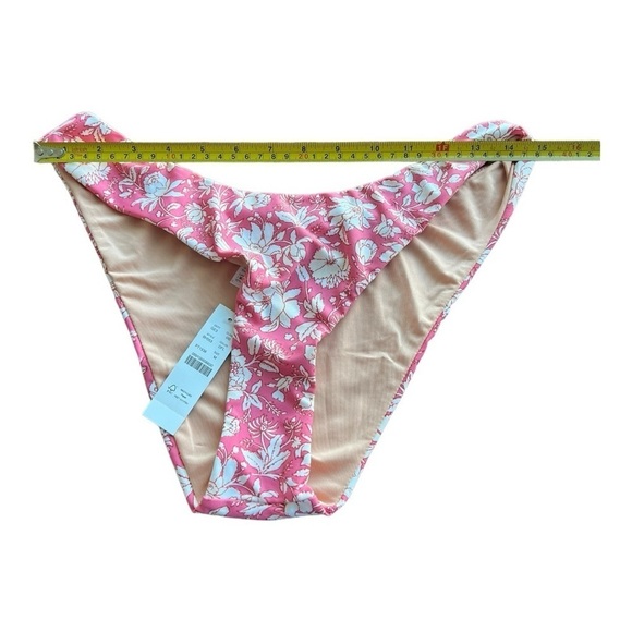 NEW J. Crew Curved-waist cheeky bikini bottom in tossed floral Size M - Picture 5 of 14